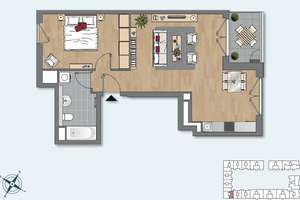 Helle 2-Zimmerwohnung am Spreekanal – Otto-Weidt-Platz 1, 10557 Moabit, Berlin – Vorschaubild 10