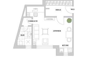 Kompakte Altbauwohnung im Hochparterre mit Süd-Balkon im herrlichen Zooviertel! – Die vollständige Adresse der Immobilie erhältst du vom Anbieter., 40237 Düsseltal, Düsseldorf – Vorschaubild 11