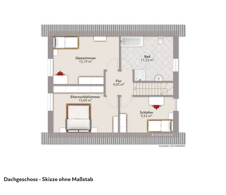 Grundriss Dachgeschoss