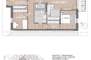 RUHIGE 4-RAUM WOHNUNG MIT LIFT IN LAUBEGAST – Die vollständige Adresse der Immobilie erhältst du vom Anbieter., 1279 Laubegast, Dresden – Vorschaubild 2