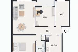 Helle 4-Zimmer-Wohnung in Bremen Neu Schwachhausen – Gerhart-Hauptmann-Straße 23, 28213 Neu-Schwachhausen, Bremen – Vorschaubild 3