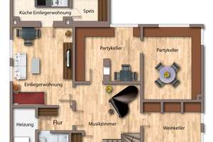 Villa im Frauenland im Stil der "Neuen Sachlichkeit" von Albert Boßlet - zentral  & doch im Grünen! – Die vollständige Adresse der Immobilie erhältst du vom Anbieter., 97074 Frauenland, Würzburg – Vorschaubild 29