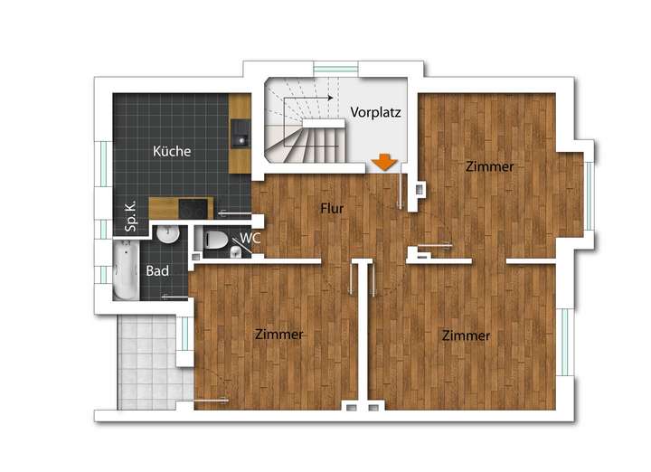 Grundriss Obergeschoss