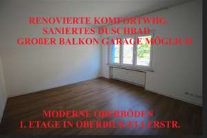 RENOVIERTE KOMFORTWHG. SANIERTES DUSCHBAD BALKON GARAGE MÖGL. 1.OG MODERNE BÖDEN OBERBILK/ELLERSTR.
