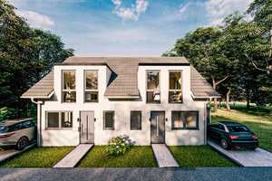 Stadthaus mit Grundstück, KfW 40, A+ mit PV-Anlage, Wärmepumpe, Keller zu Wohnzwecken ausgebaut. – Odenthaler Weg 0, 40591 Düsseldorf – Vorschaubild 1