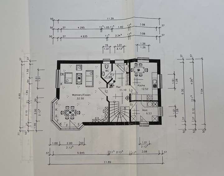 Erdgeschoss ohne Wintergarten