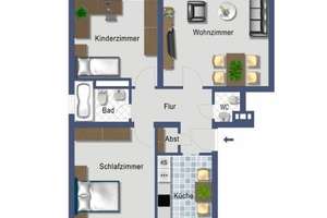 ** Geräumige 3,5 Zimmer Erdgeschosswohnung in ruhiger Wohnlage ** – Hangohrstraße 8, 45279 Freisenbruch, Essen – Vorschaubild 9