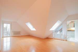 Bestlage am Hirschgarten: Ziemlich individuelle Dachterrassen-Wohnung | Ideal für Single oder Paar – Die vollständige Adresse der Immobilie erhältst du vom Anbieter., 80639 Nymphenburg, München – Vorschaubild 3