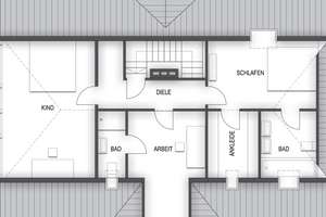 Raum & Design: 4,5 Zi-Penthouse-Maisonette. Kamin. Dachterrasse. Loggia. 3 Bäder. Garage. – 40489 Angermund, Düsseldorf – Vorschaubild 25