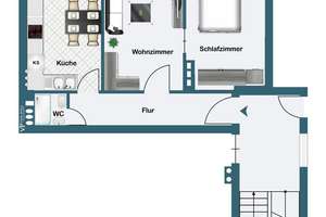 Attraktives, möbliertes Apartment in Bestlage des Dortmunder Kaiserviertels – Die vollständige Adresse der Immobilie erhältst du vom Anbieter., 44135 Kaiserbrunnen, Dortmund – Vorschaubild 12