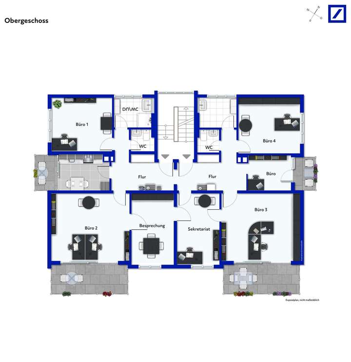 Aktueller Grundriss nach Umges