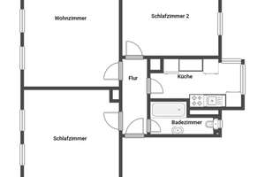 Sofort bezugsfrei: Großzügige 3-Zimmer-Wohnung mit viel Platz zum Entfalten in Stuttgart-Münster – Die vollständige Adresse der Immobilie erhältst du vom Anbieter., 70376 Münster, Stuttgart – Vorschaubild 9