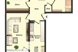 Charmante Drei-Zimmer-Wohnung – Die vollständige Adresse der Immobilie erhältst du vom Anbieter., 40599 Hassels, Düsseldorf – Vorschaubild 9