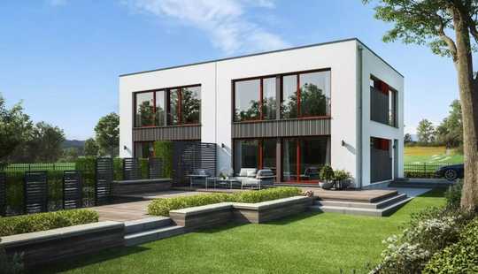 Bild von Geradlinig im Bauhausstil! Das moderne, energieeffiziente Kubushaus in Oberursel.