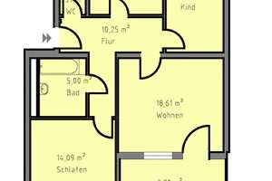 Dreizimmerwohnung gefördert EOF Stufe III in Sündersbühl – Kollwitzstr. 9, 90439 Sündersbühl, Nürnberg – Vorschaubild 10