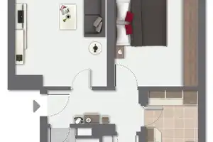 2-Raumwohnung mit Dusche – Zeunerstraße 3, 9117 Chemnitz – Vorschaubild 5