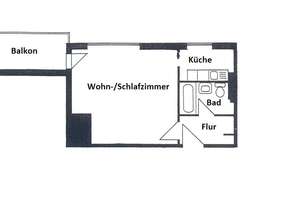 *Singles aufgepasst* 1-Zimmer-Wohnung mit Einbauküche & Balkon – Westerstraße 98/104, 28199 Alte Neustadt, Bremen – Vorschaubild 9