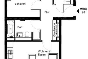 Elegantes Wohnambiente mit Loggia und großzügigem Grundriss in moderner Citylage – Suitbertusstraße 152, 40223 Bilk, Düsseldorf – Vorschaubild 8