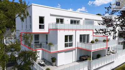 Perfekt für Singles & Paare – Barrierefreie 2-Zi-Whg mit Terrasse, Aufzug & TG, Drachenfelsblick