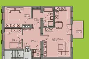 Top-Kapitalanlage mit konstanter Vermietung 3-ZKB mit Balkon – Die vollständige Adresse der Immobilie erhältst du vom Anbieter., 86167 Lechhausen-West, Augsburg – Vorschaubild 10