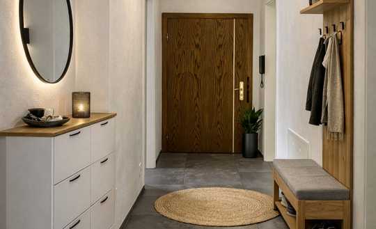 Freistehende 3-Zimmer-Wohnung mit ruhig gelegenem Sonnenbalkon