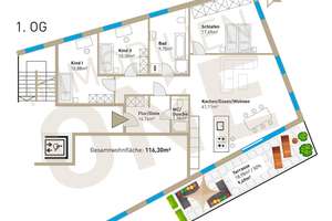 4-Zimmer-Traumwohnung mit großer Südterrasse - Exklusives Wohnerlebnis in Bestlage! – Die vollständige Adresse der Immobilie erhältst du vom Anbieter., 93051 Kumpfmühl-Ziegetsdorf-Neuprüll, Regensburg – Vorschaubild 16