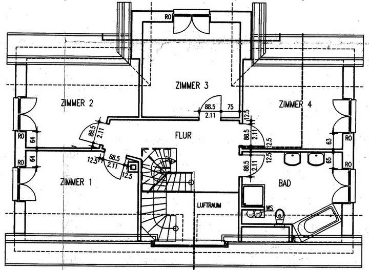 Grundriss Obergeschoß