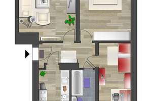 3-Raum-Wohnung in verkehrsgünstiger Lage – Apollostr. 8, 9111 Zentrum, Chemnitz – Vorschaubild 2