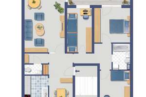 BN-Lessenich. vermietete 4 Zimmer Wohnung mit Balkon u. Garten – Bonner Logsweg 87, 53123 Lessenich/Meßdorf, Bonn – Vorschaubild 2