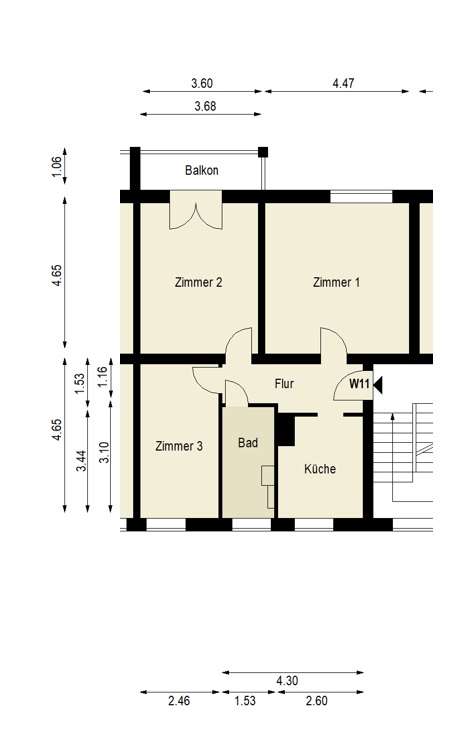 Altbauflair inklusive Südbalkon und Keller – Besichtigung nach Vereinbarung: 0172-3261193, Berlin – Bild 2
