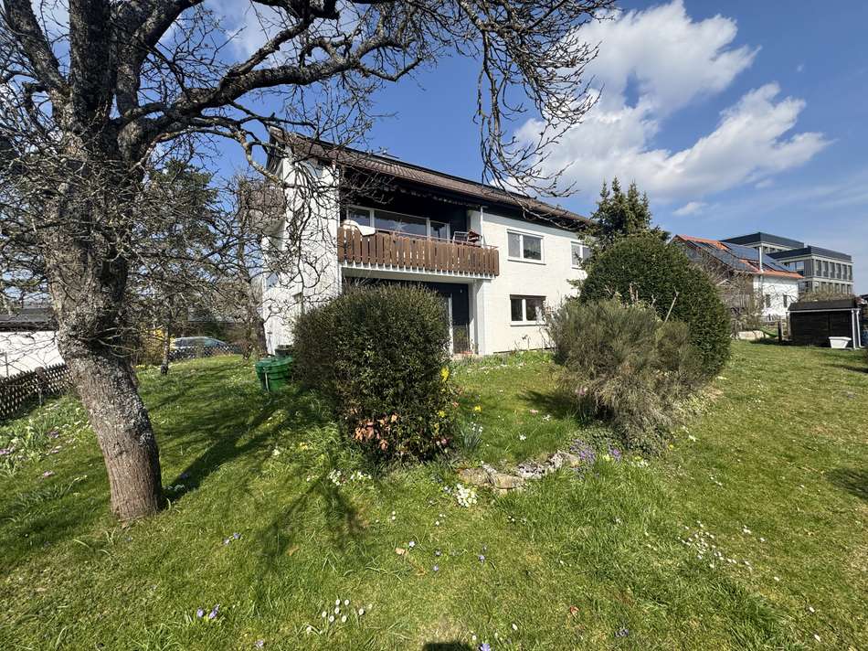 Blick aufs Haus von der Gar...