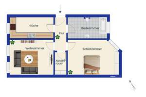 Erstbezug 2026: Hochwertig sanierte 2-Zimmer-Eigentumswohnung in Toplage von Magdeburg-Fermersleben – 39122 Fermersleben, Magdeburg – Vorschaubild 6