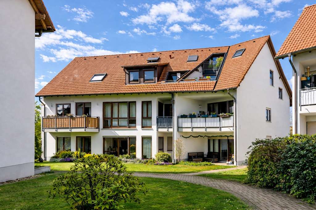 Immobilie in Kirchzarten - Bezugsfreie 2-Zimmer-Wohnung mit Balkon, TG-Stellplatz und Außenstellplatz zentral in Kirchzarten - Bild 0