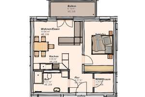 Barrierefreier Erstbezug – 2-Raum-Wohnung + optionaler Pflegeservice – Johannes-Göderitz-Straße 81-82, 39130 Neu Olvenstedt, Magdeburg – Vorschaubild 3