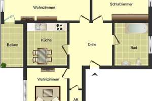 3 Zimmer mit 77m' in Hamm Herringen – Nieheimer Straße 11, 59077 Herringen, Hamm – Vorschaubild 2