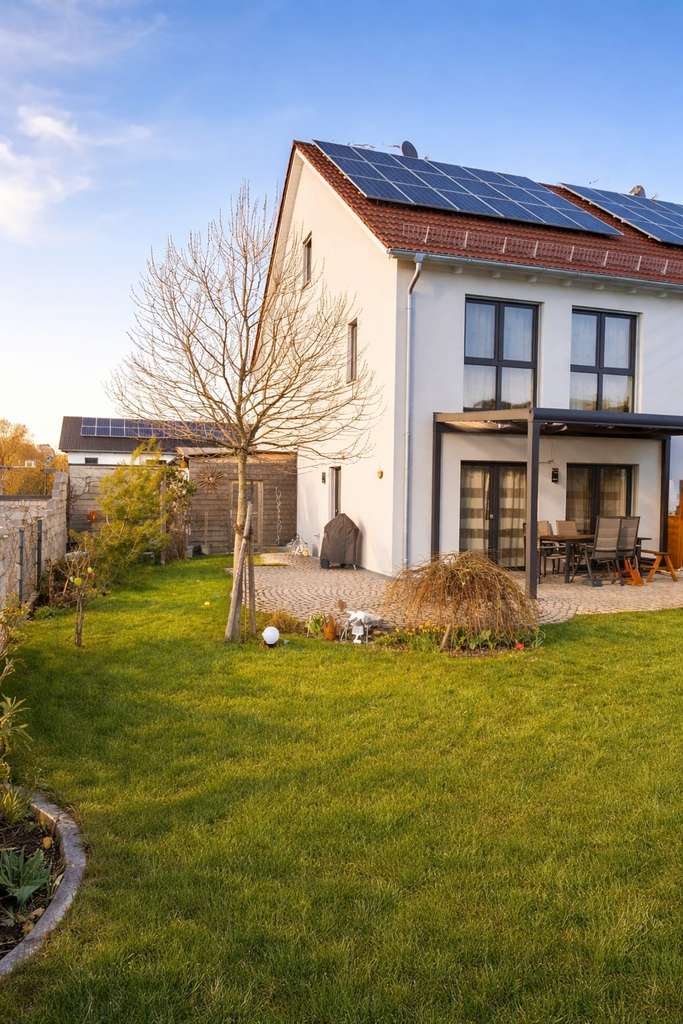 Immobilie in Merching - Neuwertige moderne Doppelhaushälfte mit Keller in Merching(KFW 40 plus) - Bild 0