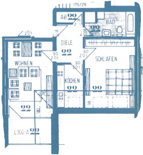 ** zwei Zimmer Wohnung in Warendorf zu Vermieten**