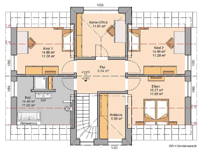 Grundriss Dachgeschoss