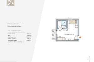 Zentrales Neubauapartment für Studierende & Azubis – Strom & Internet inbegriffen WE 19 – Anton-Bruckner-Str. 1, 91052 Röthelheim, Erlangen – Vorschaubild 1