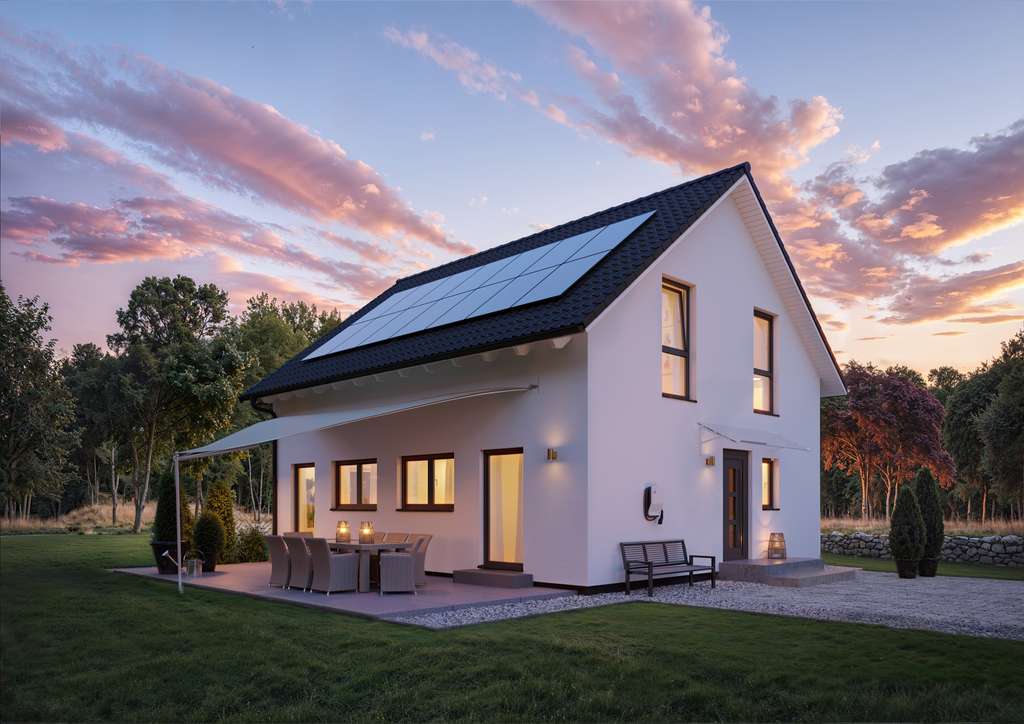 Dieses Einfamilienhaus wird schlüsselfertig für Sie gebaut.