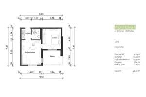 2-Zimmer-Wohnung mit großem Balkon und Küchenzeile! – Bardroffstraße 18a, 63739 Stadtmitte, Aschaffenburg – Vorschaubild 2