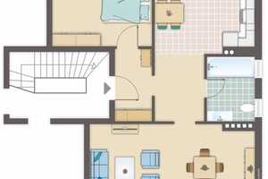 Freundliche 2-Zimmer-DG-Wohnung mit 4 kleinen Balkonen und EBK in Aachen – Trierer Straße 97, 52078 Aachen – Vorschaubild 1