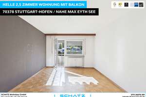 Helle 2,5 Zimmer Wohnung mit Balkon, zwei Kellerräumen und Außenstellplatz am Max-Eyth-See