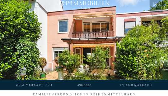 Bild von Renovierungsbedürftiges Reihenmittelhaus in ruhiger Lage mit großem Garten