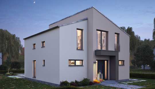 Bild von Modernes Haus mit versetztem Pultdach in Gau-Odernheim