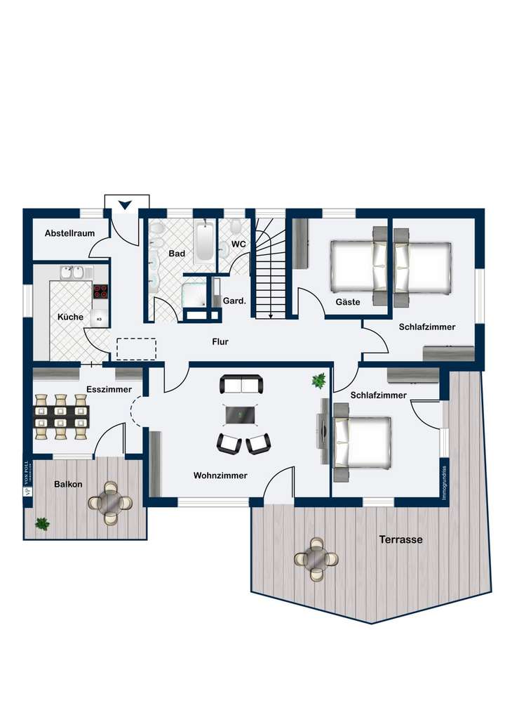 Erdgeschoss Grundriss weicht v
