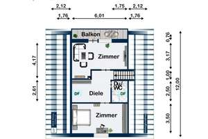Charmante 2-Zimmer-wohnung mit Balkon – ruhige Lage (Nur an Frauen zu vermieten) – iltesweg 4, 72768 Sickenhausen, Reutlingen – Vorschaubild 2