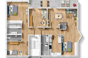5-Zi.-Wohnung mit EBK, saniertem Bad, XL-Balkon und großzügigem Raumangebot – Die vollständige Adresse der Immobilie erhältst du vom Anbieter., 72766 Mittelstadt, Reutlingen – Vorschaubild 12