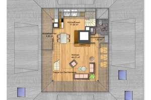 Großzügige 3-Zimmer-Maisonette-Wohnung mit Dachterrasse am Großen Garten – Wiener Straße 73, 1219 Seevorstadt-Ost/Großer Garten, Dresden – Vorschaubild 6
