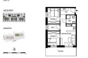 Sonnige 2,5 Zimmer Wohnung mit großzügiger Bakon in Hamburg Lurup- Wentzel-Dr. – Fahrenort 100, 22547 Lurup, Hamburg – Vorschaubild 2